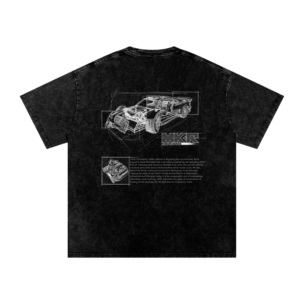 Snow Washed Oversized Cotton T-Shirt